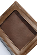 Men's Tan Leather Card Holder | Derimod