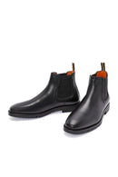 Men's Black Leather Chelsea Boots | Derimod
