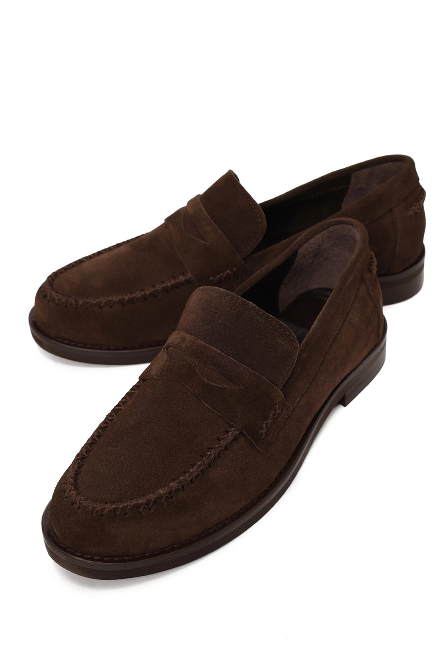 Woman Brown Suede Loafer