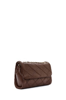 Women's Brown Long Strap Printed Handbag | Derimod