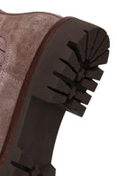 Woman Mink Suede Leather Chelsea Boots | Derimod