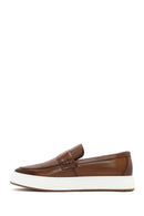 Men's Tan Leather Loafer | Derimod