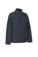 Geox Men's Navy Blue Rieti Zippered Jacket | Derimod