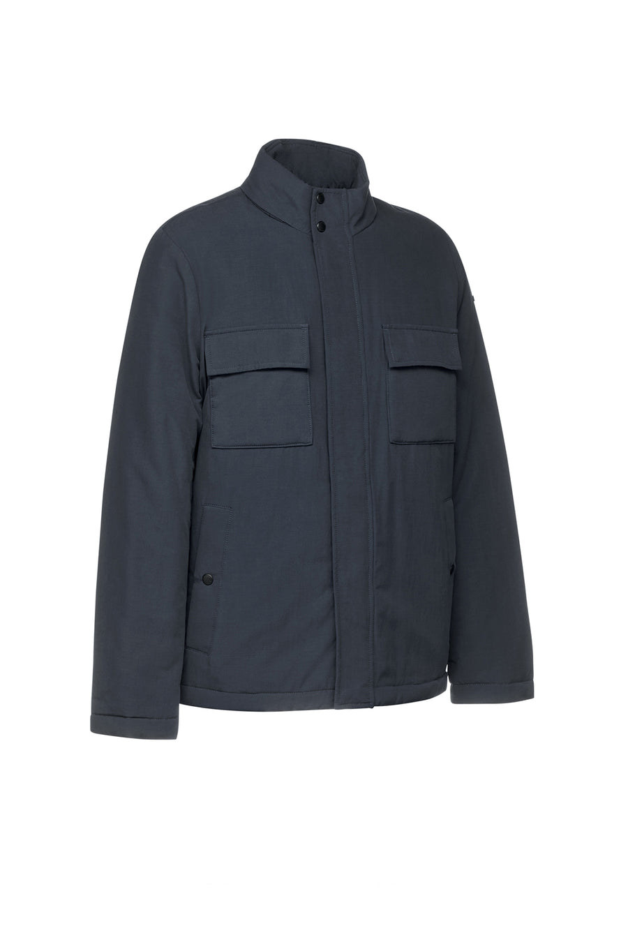 Geox Men's Navy Blue Rieti Zippered Jacket