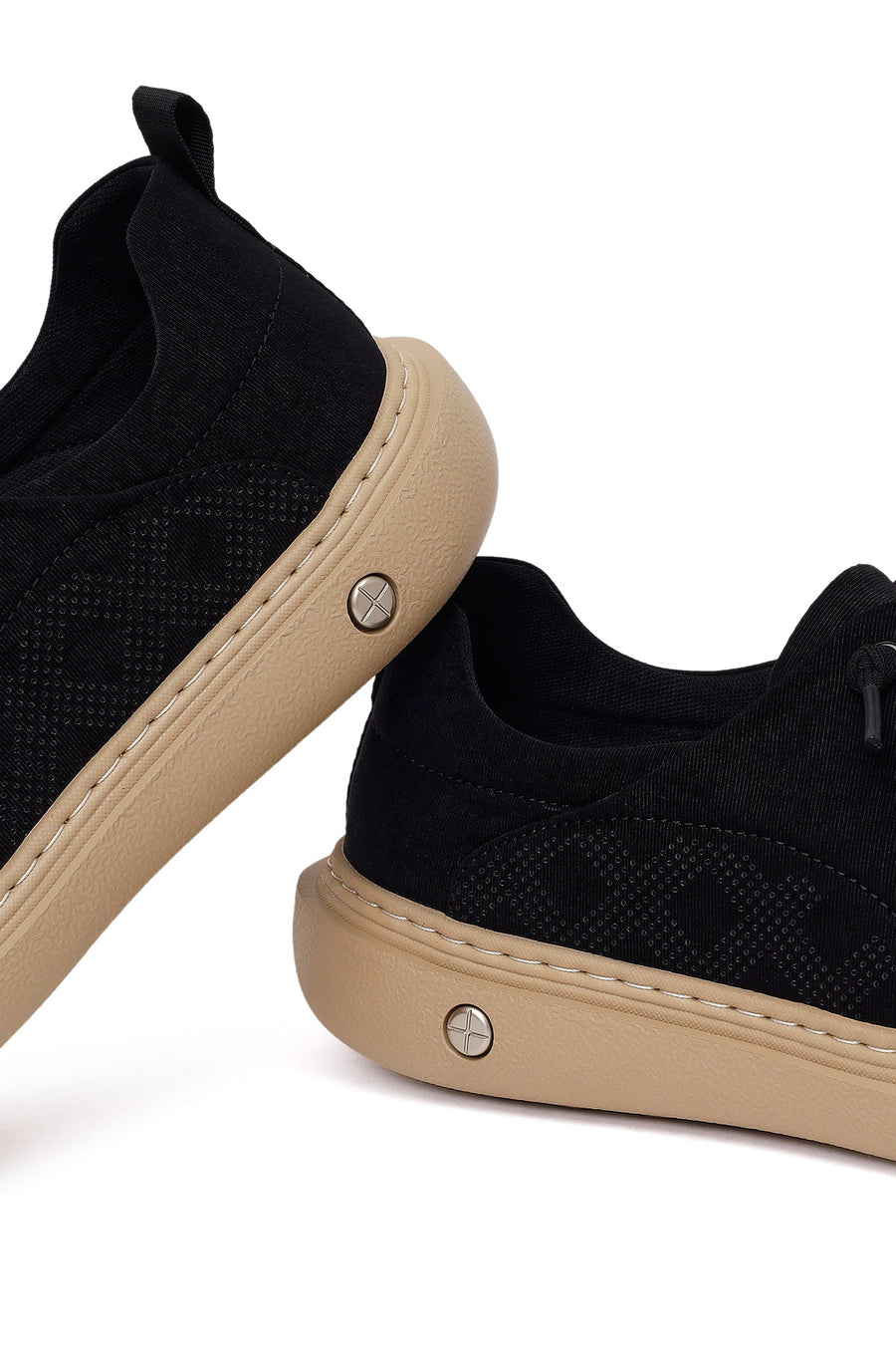 Derimod Zero Male Black Lace-Up Fabric Sneaker