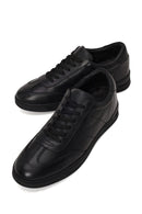 Male Black Lace-up Leather Casual Sneaker | Derimod