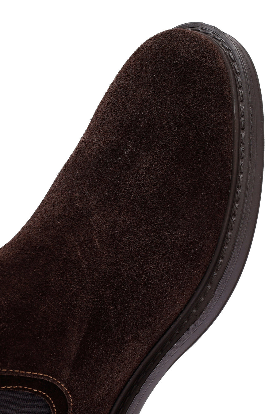 Men's Brown Suede Leather Chelsea Boots