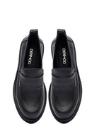 Kadın Siyah Deri Maskülen Loafer | Derimod