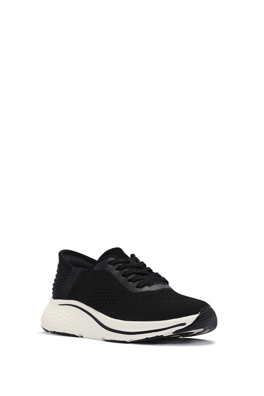 Derimod Zero Women's Black Lace-Up Thick Soled Sneaker