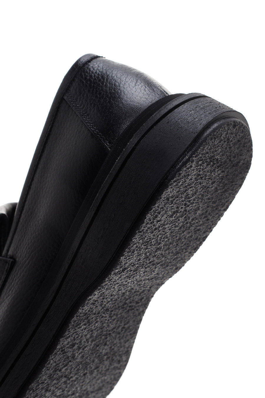 Men's Black Leather Tassel Loafer