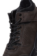 Men's Gray Leather Boots | Derimod