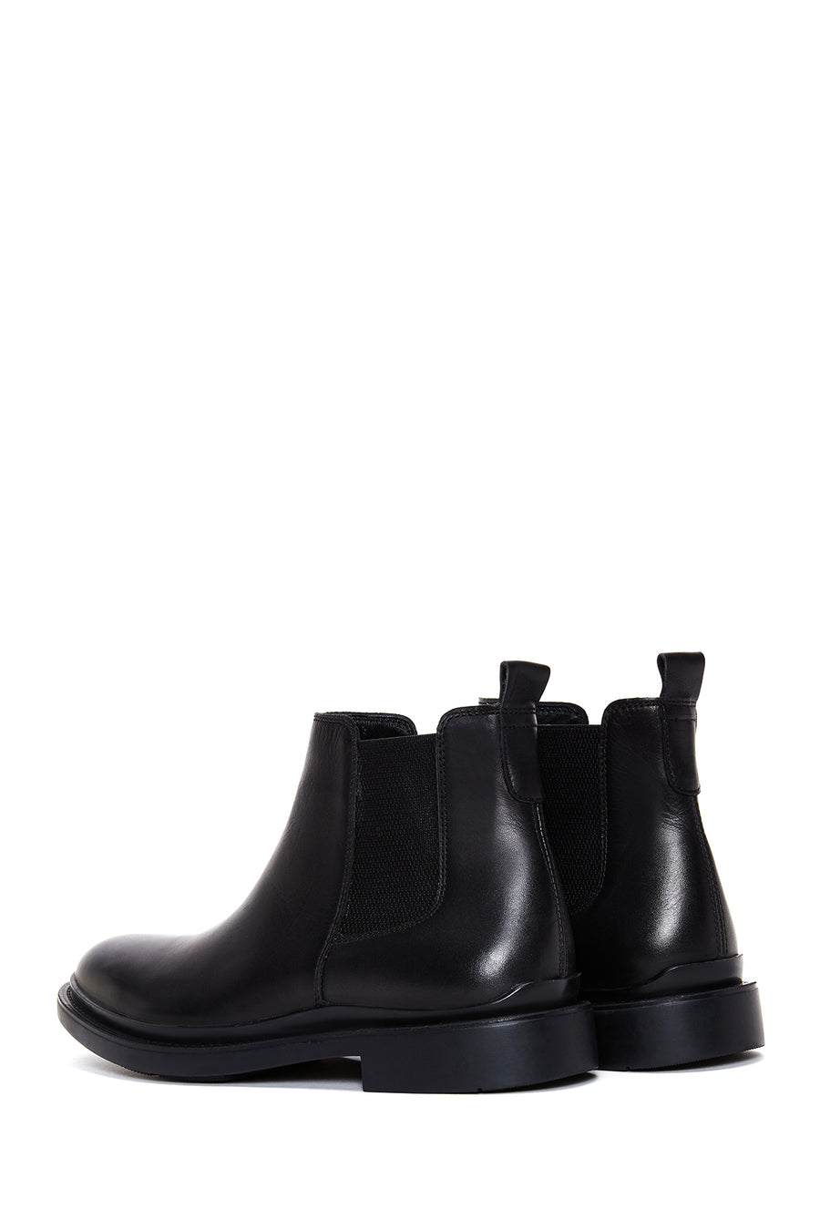 Male Black Leather Chelsea Boots