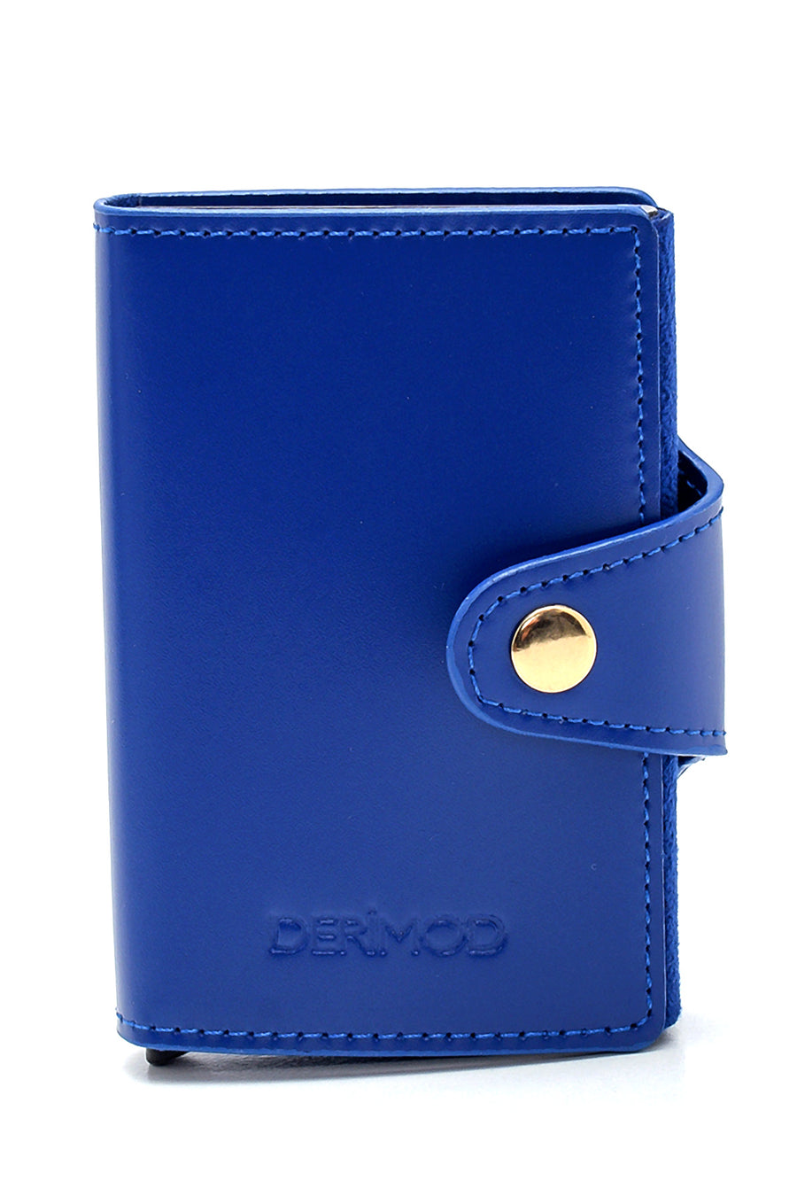 Women's Blue Leather Card Holder