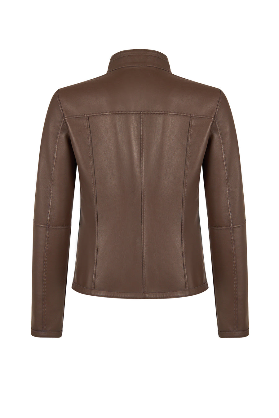 Lucy Woman Gray Double-Sided Leather Suede Jacket