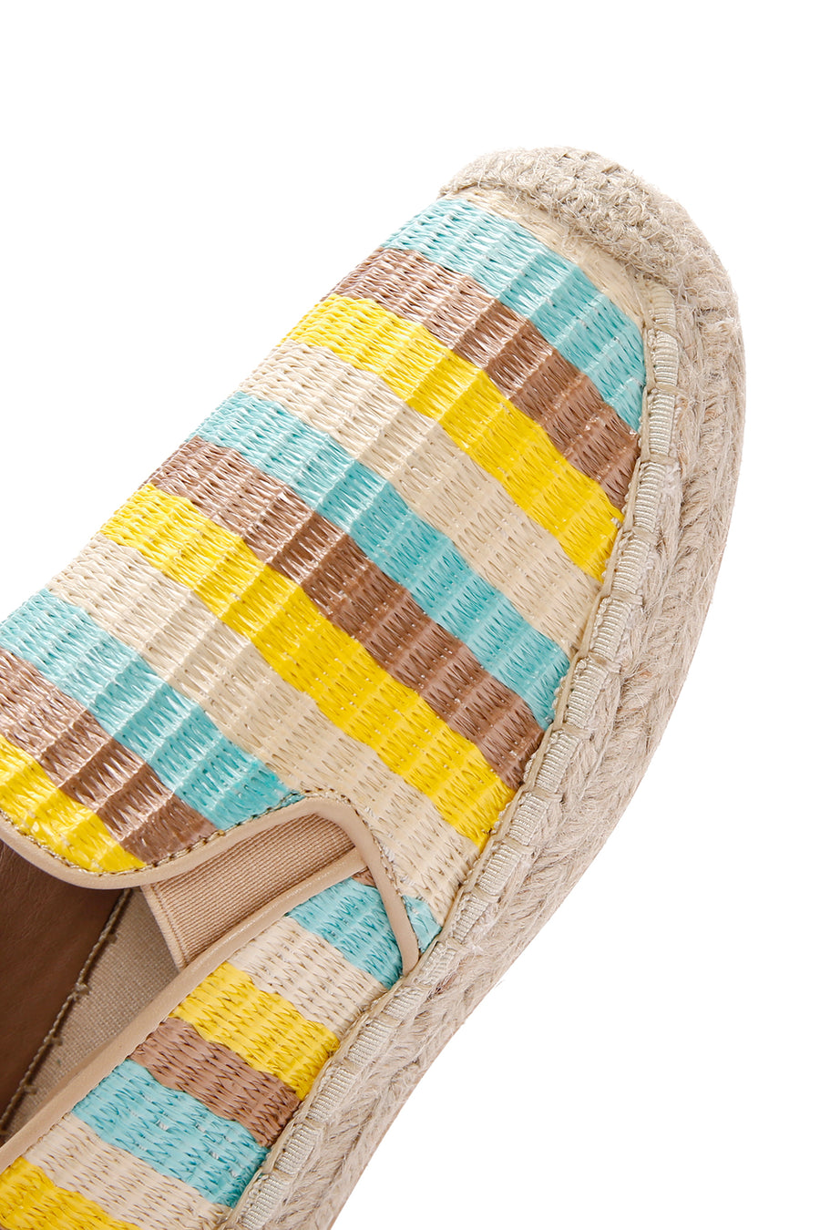 Women's Yellow Straw Espadrilles