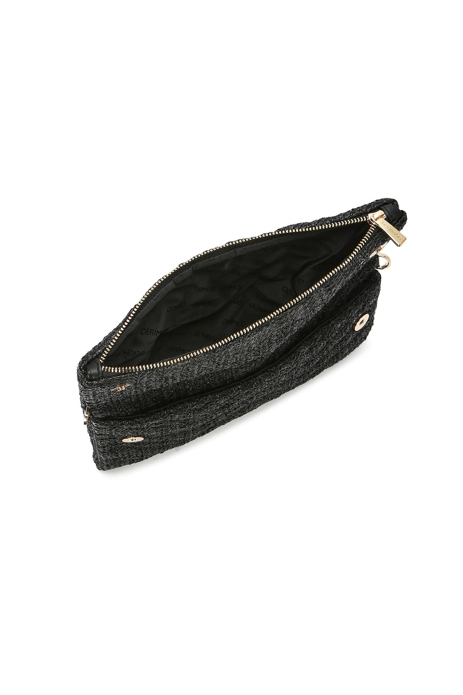 Women's Black Long Chain Strap Clutch Bag