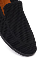 Men's Black Fabric Loafer | Derimod