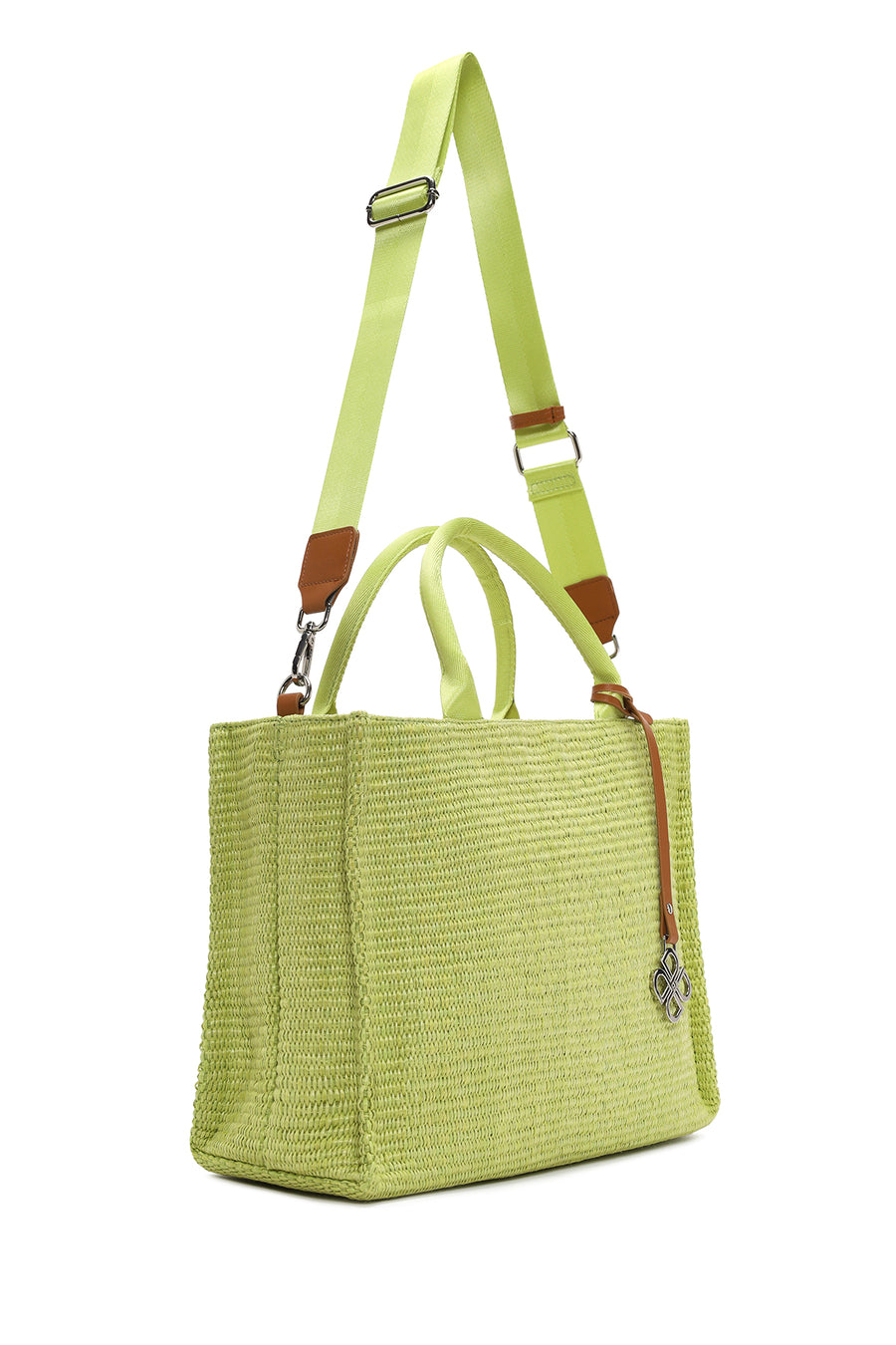 Women's Green Straw Handbag
