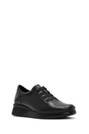 Women's Black Leather Comfort Shoes | Derimod