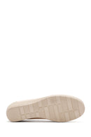 Women's Beige Wedge Heel Loafer | Derimod