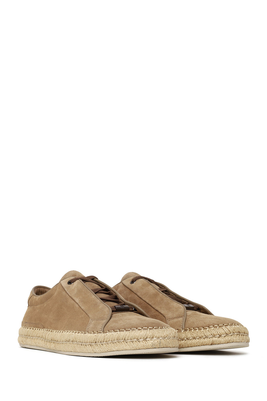 Male Beige Thick-Soled Suede Leather Sneaker