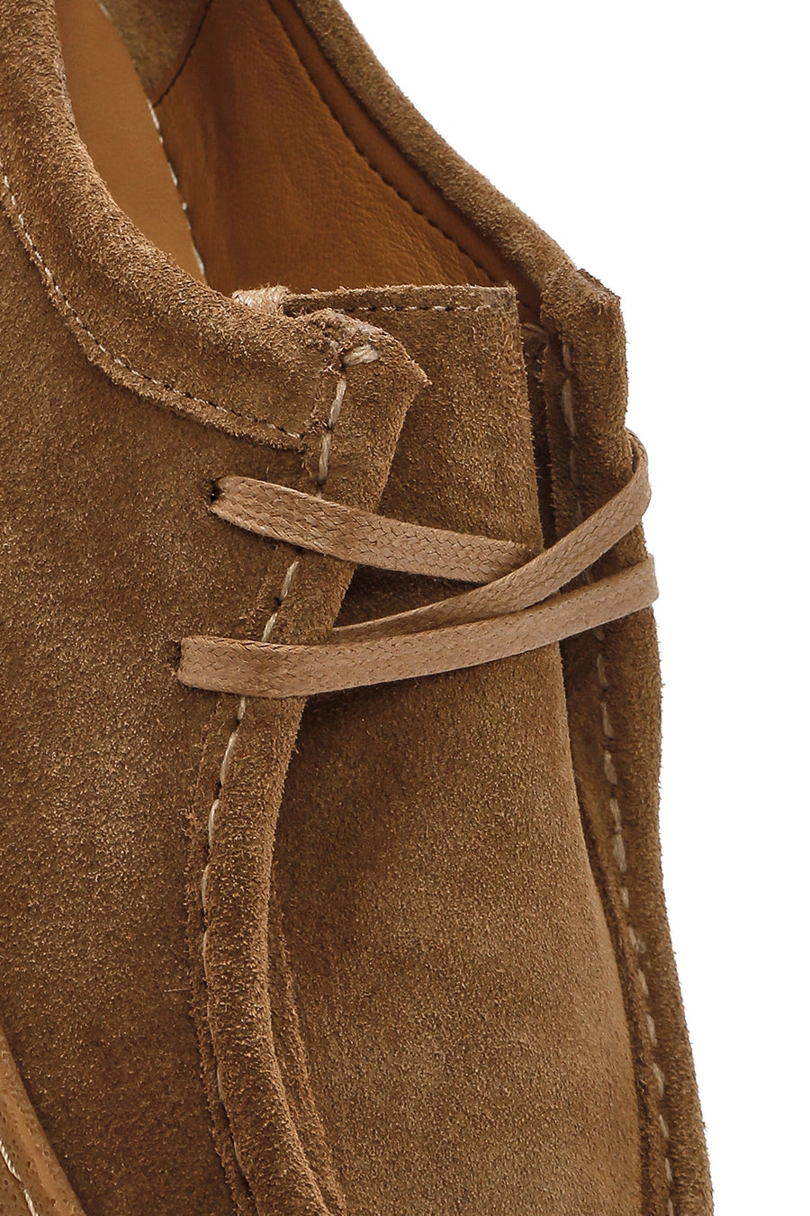 Women's Tan Suede Leather Masculine Shoes