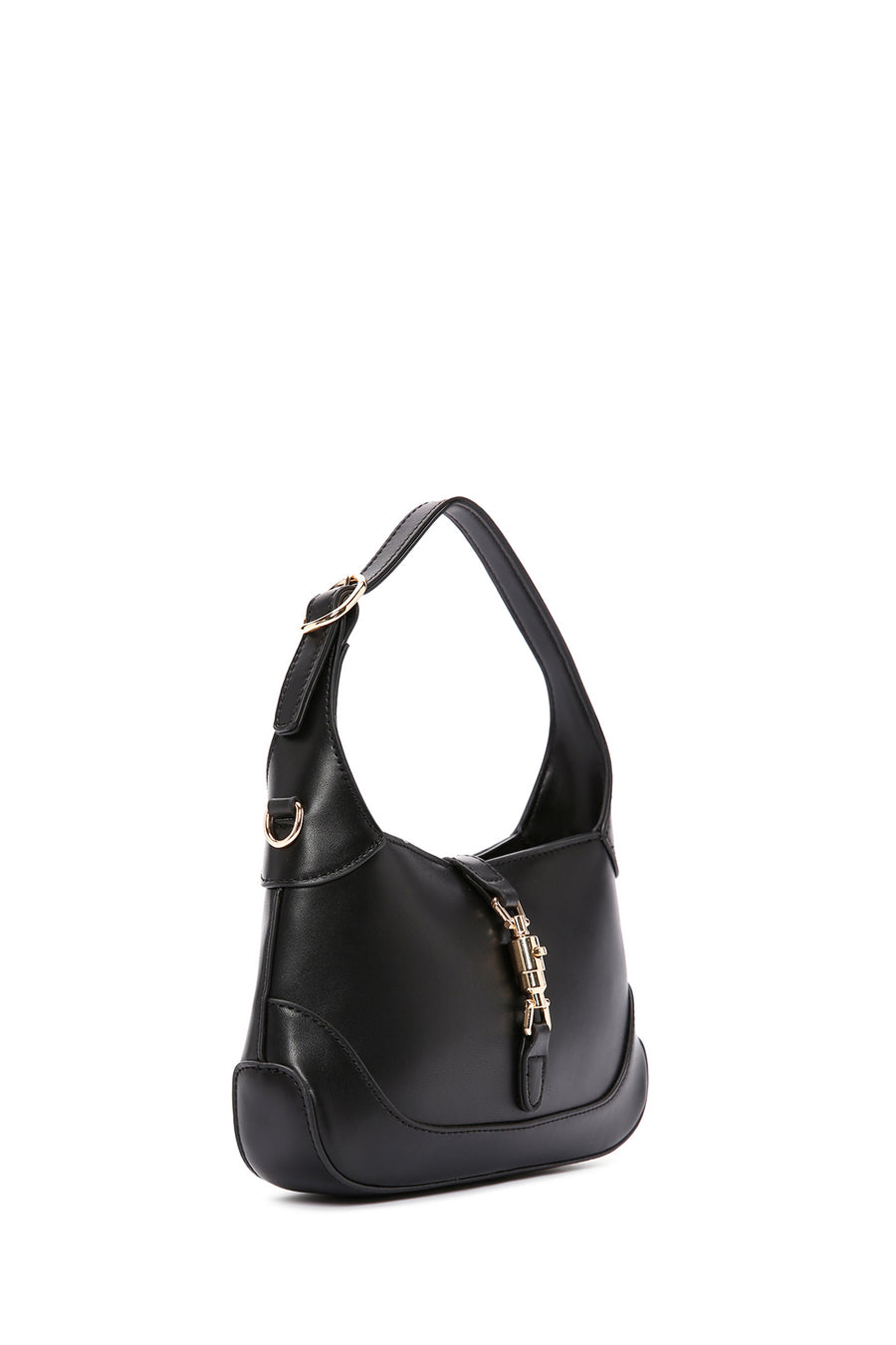 Women's Black Long Strap Shoulder Bag