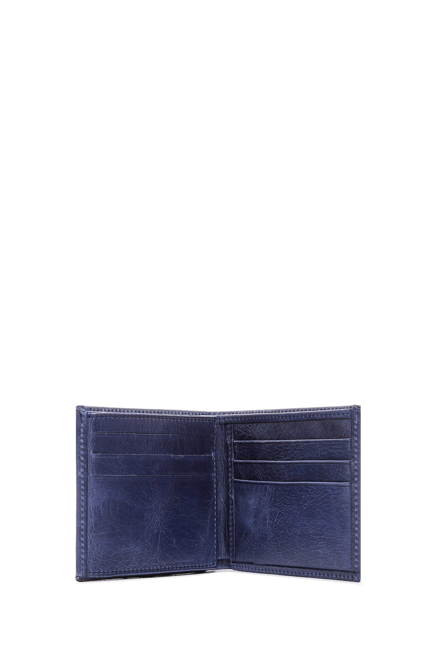 Men's Navy Blue Leather Wallet