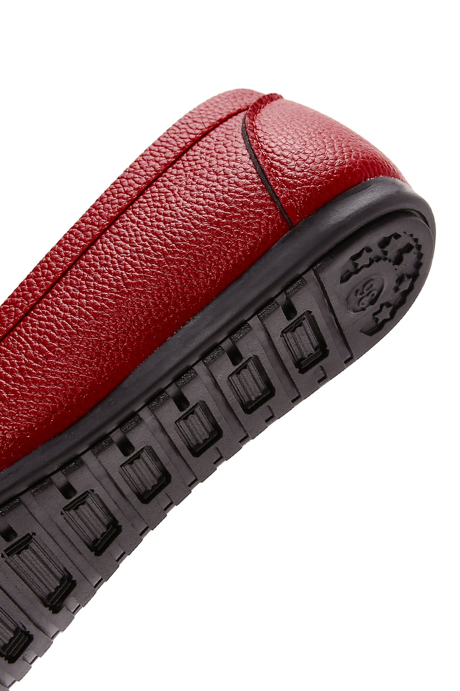 Kadın Kırmızı Toka Detaylı Loafer
