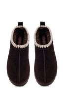 Woman Brown Thick-Soled Suede Teddy Boots | Derimod