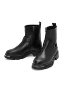 Women's Black Zipper Boots | Derimod