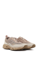 Derimod Studio Women's Beige Lace-Up Thick-Soled Sneaker | Derimod