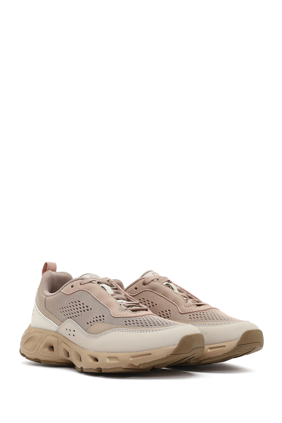 Derimod Studio Women's Beige Lace-Up Thick-Soled Sneaker