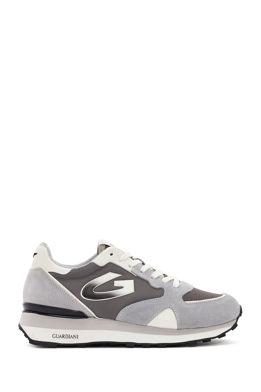 Alberto Guardiani Erkek Wen Kalın Tabanlı Gri Bağcıklı Deri Sneaker G03M100032 | Derimod