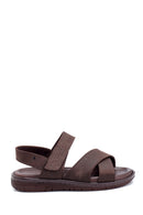 Men's Nubuck Strappy Sandals | Derimod