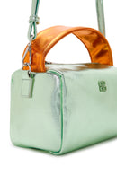 Women's Green Long Strap Metallic Crossbody Bag | Derimod