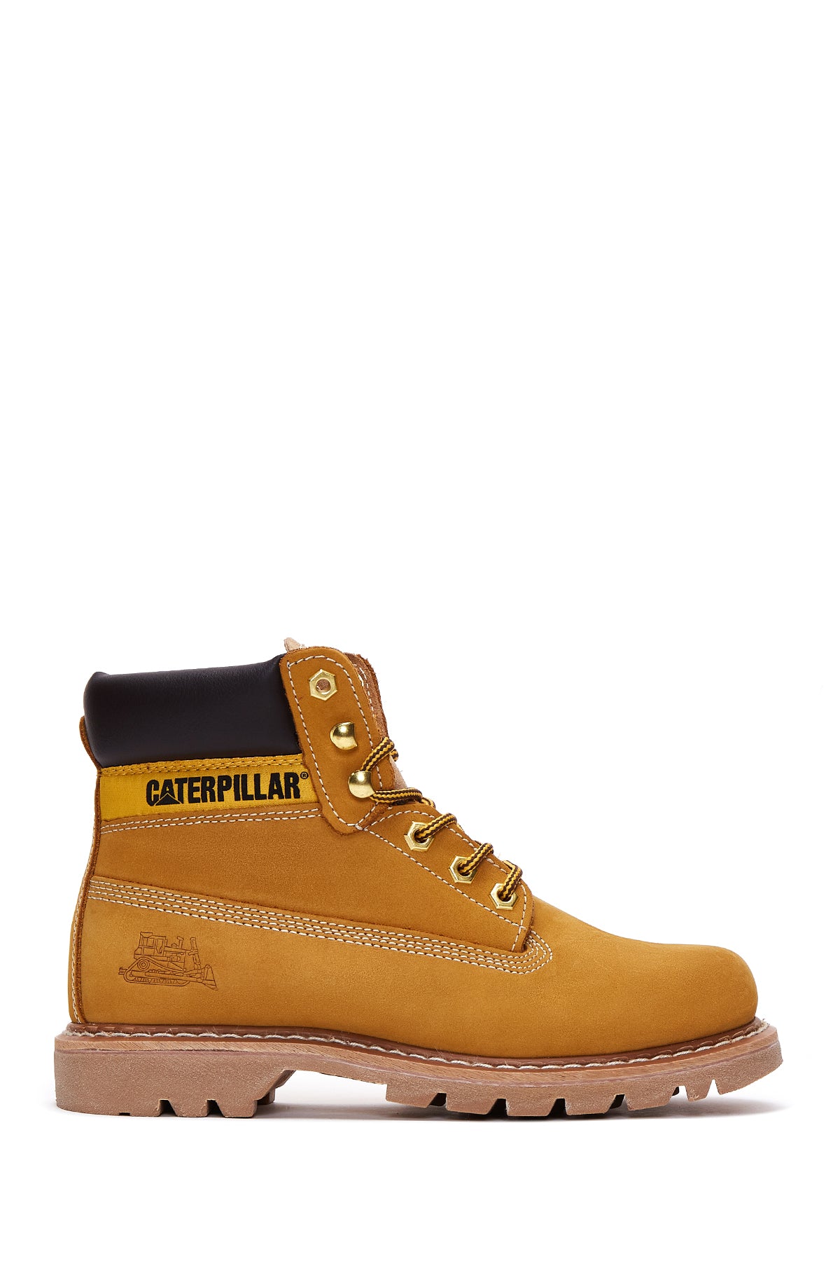 Caterpillar Men's Mustard Colorado Nubuck Leather Boots 015M100031 | Derimod