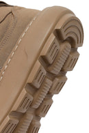 Derimod Zero Male Beige Lace-Up Thick-Soled Fabric Sneaker | Derimod