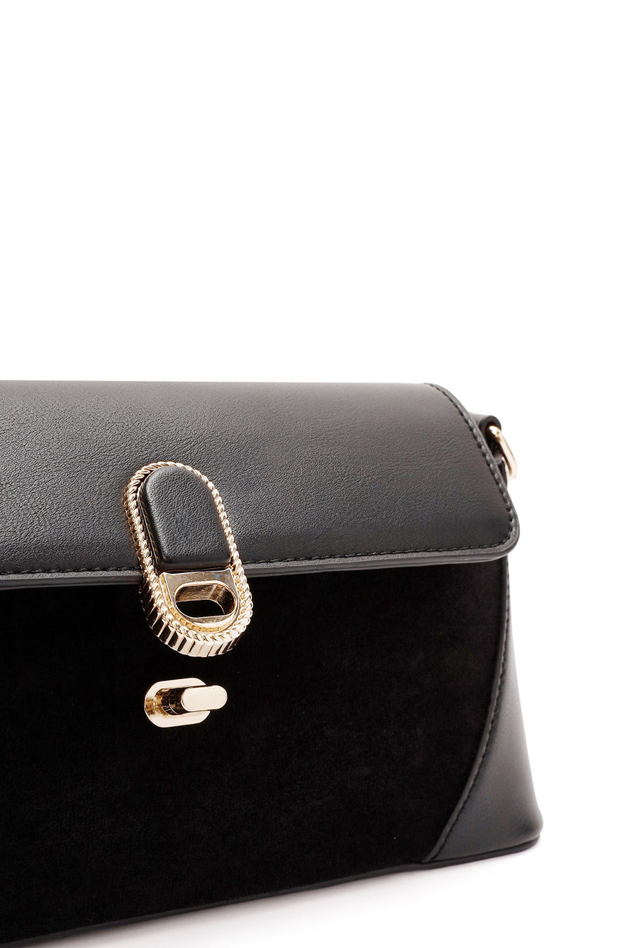 Women's Black Long Strap Shoulder Bag
