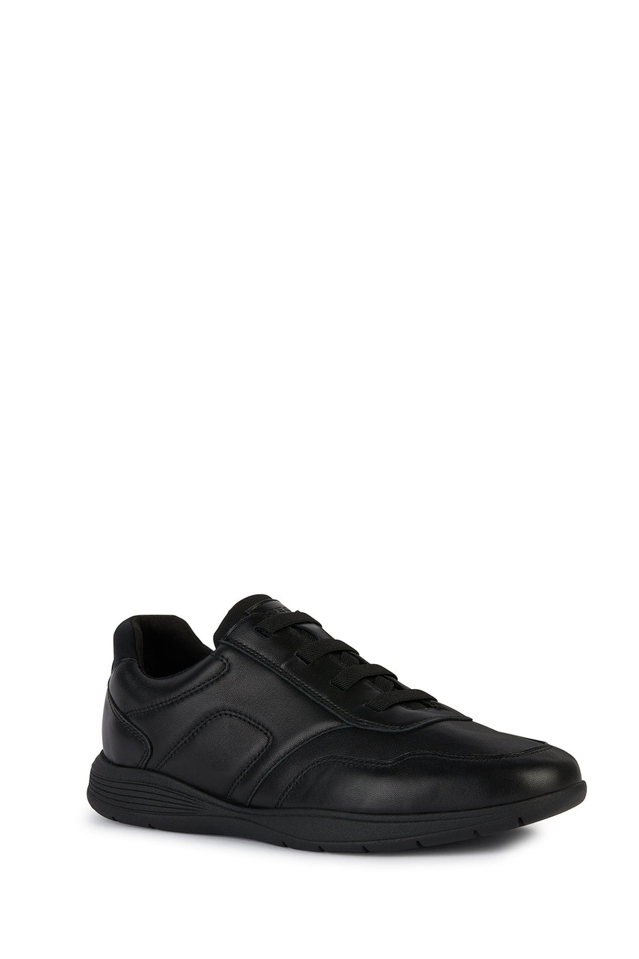 Geox Erkek Siyah Spherica Ec2 Bağcıklı Deri Sneaker