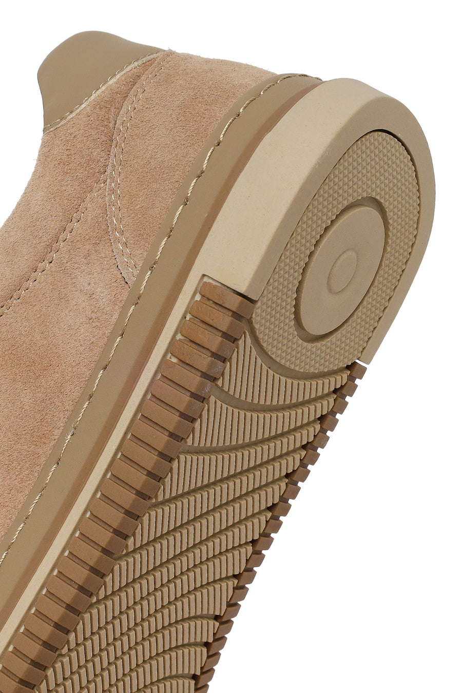 Male Beige Lace-Up Suede Leather Loafer
