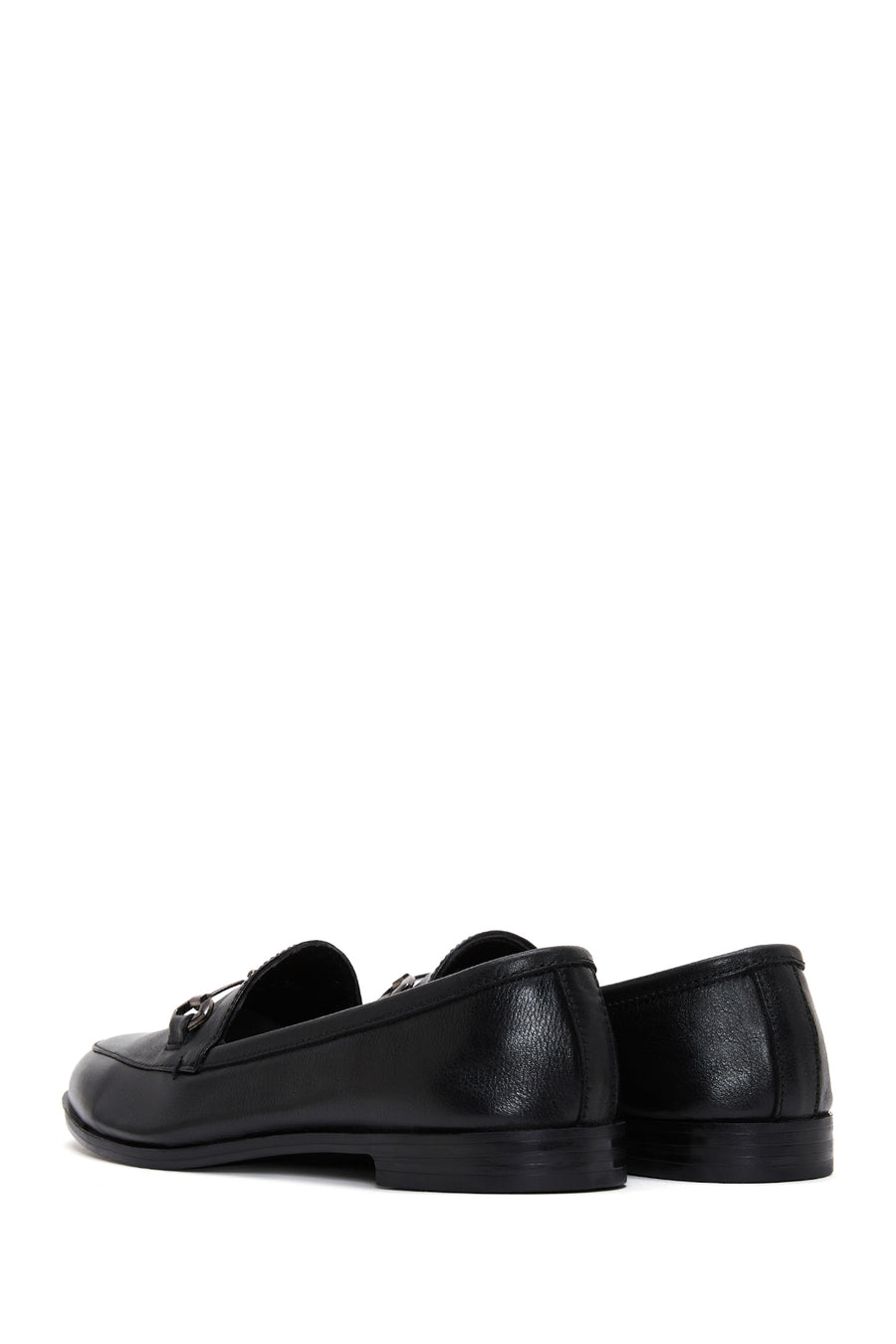 Women's Black Leather Classic Loafer