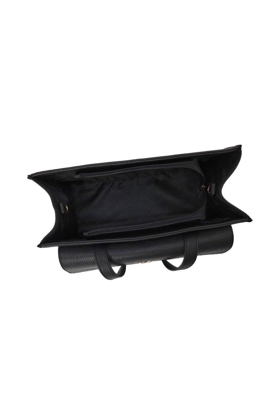 Woman Black Classic Shoulder Bag with Long Strap