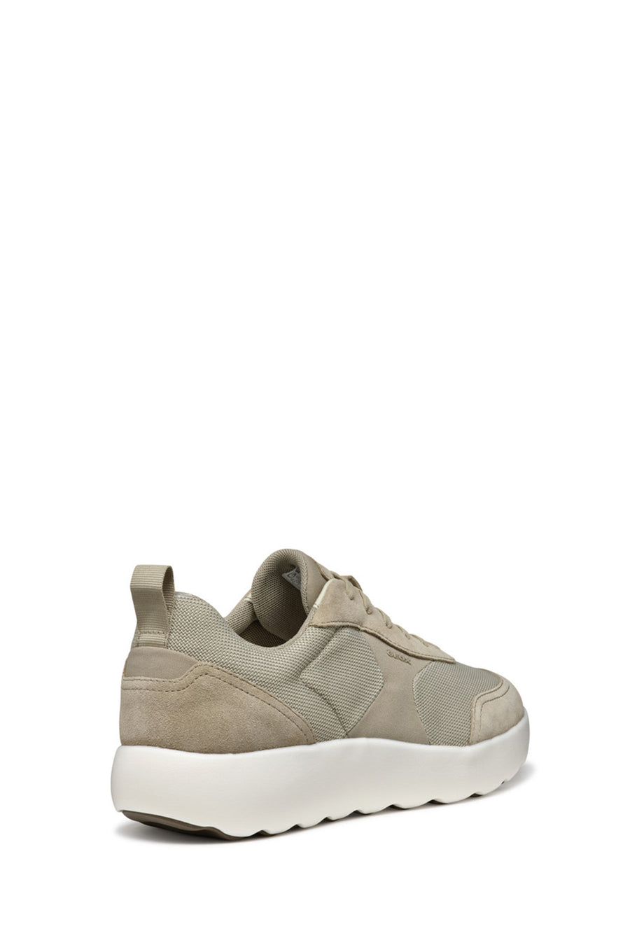 Geox Men's Beige U Xtors D - Mesh + Suede Lace-up Suede Leather Sneakers