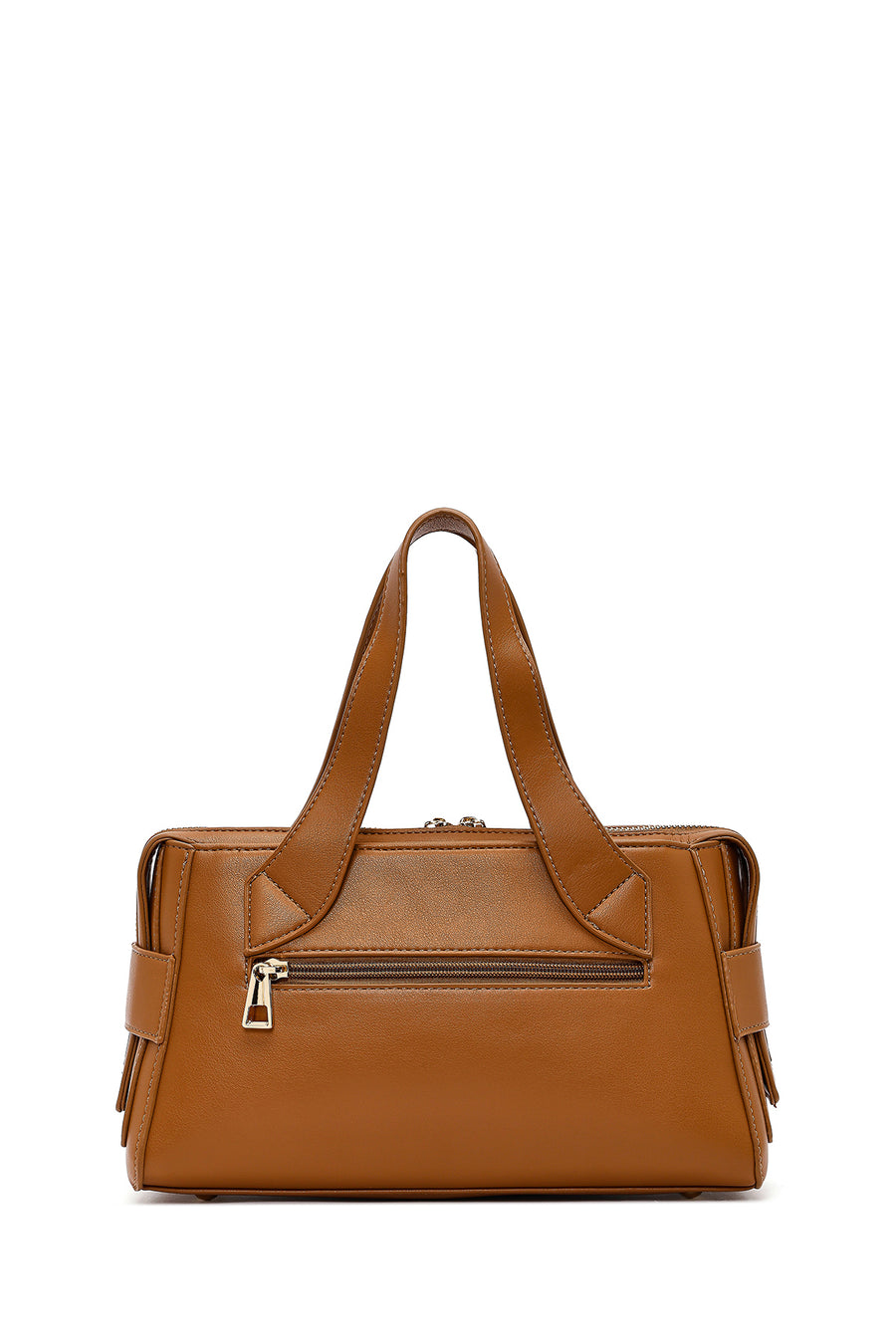 Women's Brown Long Strap Classic Handbag