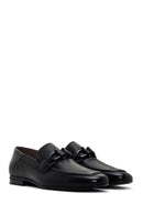 Men's Black Leather Loafer | Derimod