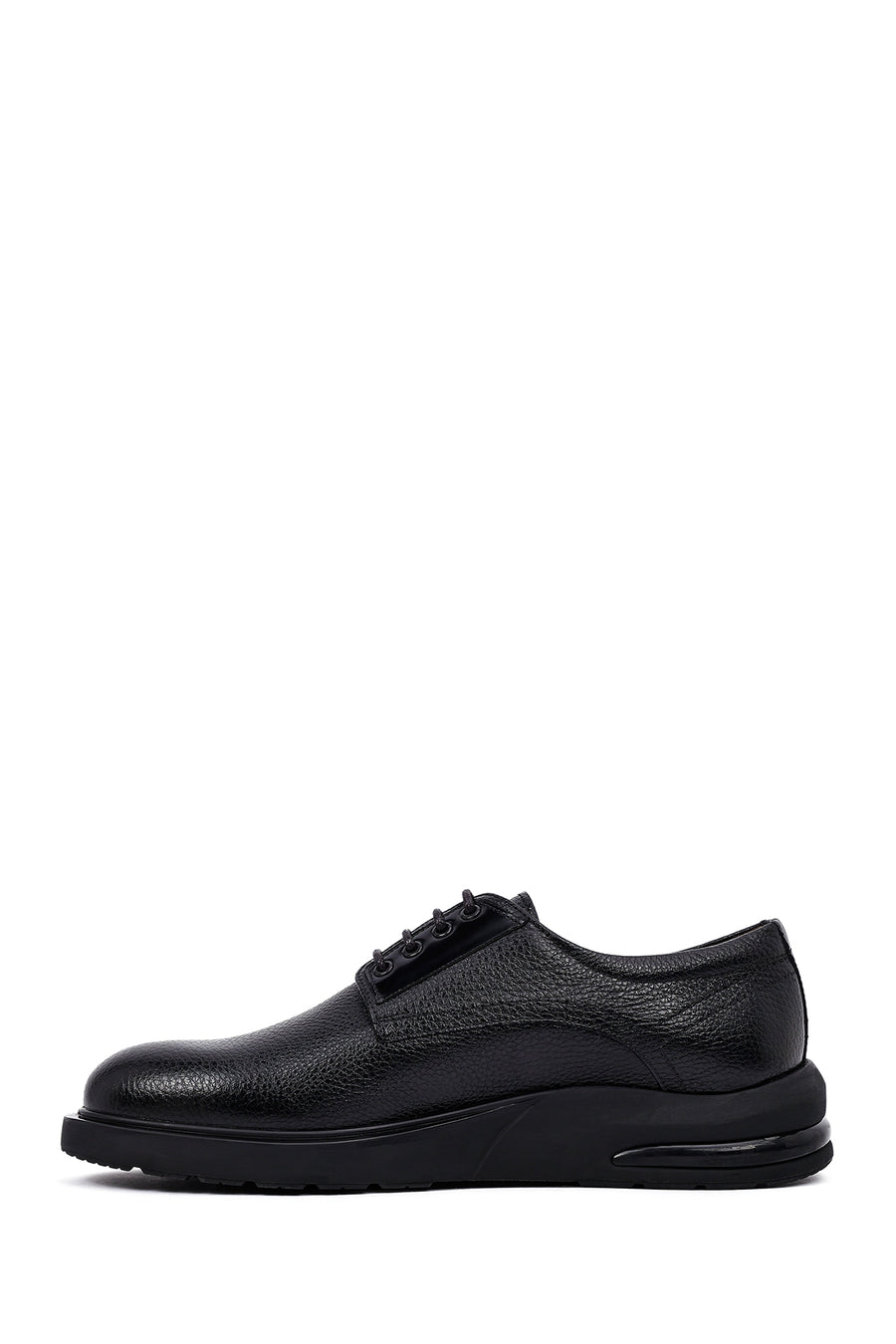 Men's Black Lace Up Leather Casual Shoes