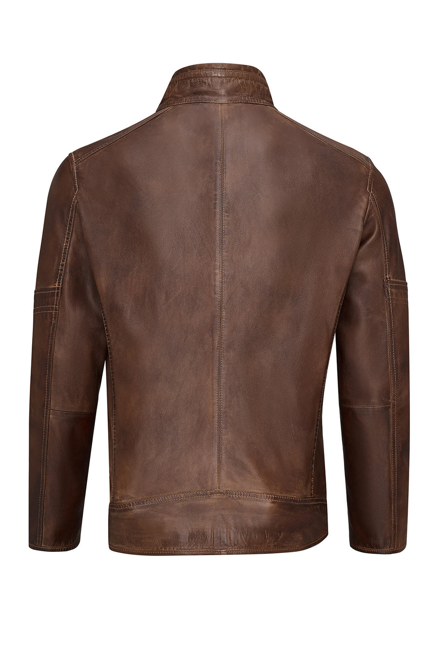 Mbappe Men's Brown Leather Jacket