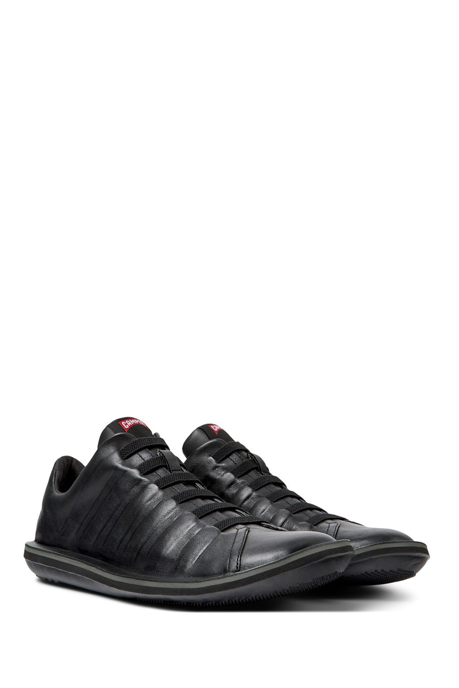 Camper Men's Black Beetle Trek Leather Shoes