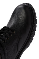 Men's Black Lace-Up Leather Casual Boots | Derimod